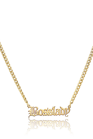 Bosslady Nameplate Necklace