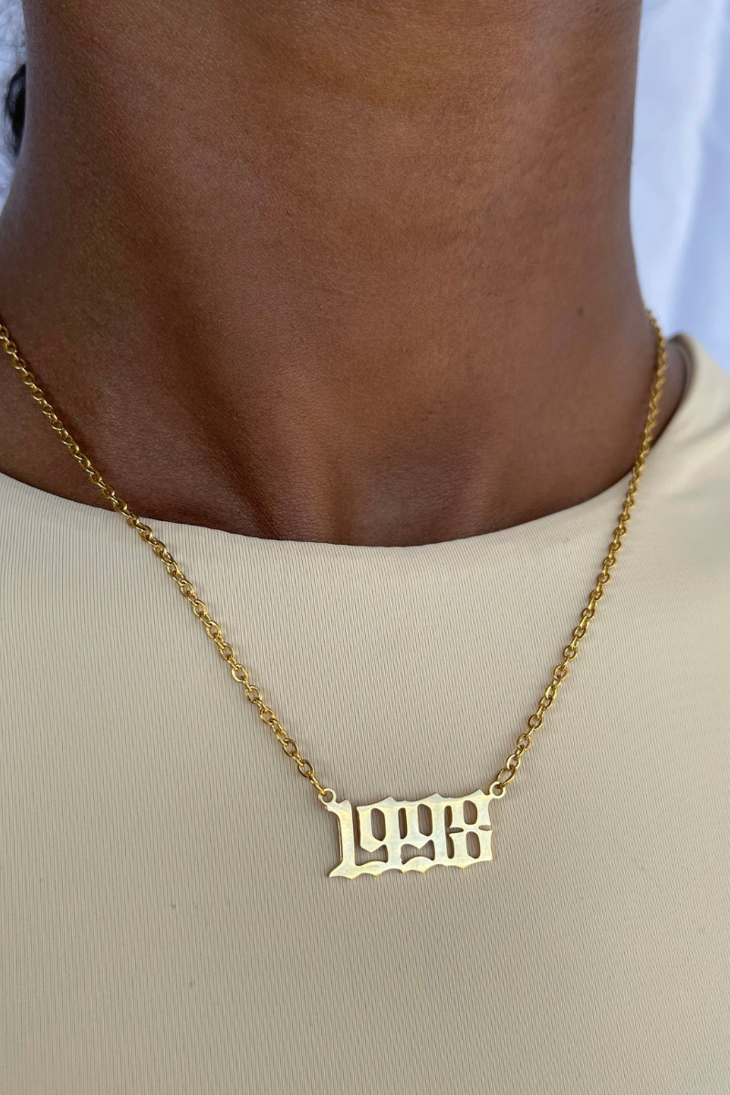 Birth best sale year necklace